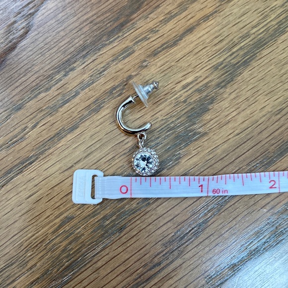 Swarovski Crystal Drop Earrings - Silver - Picture 3 of 4